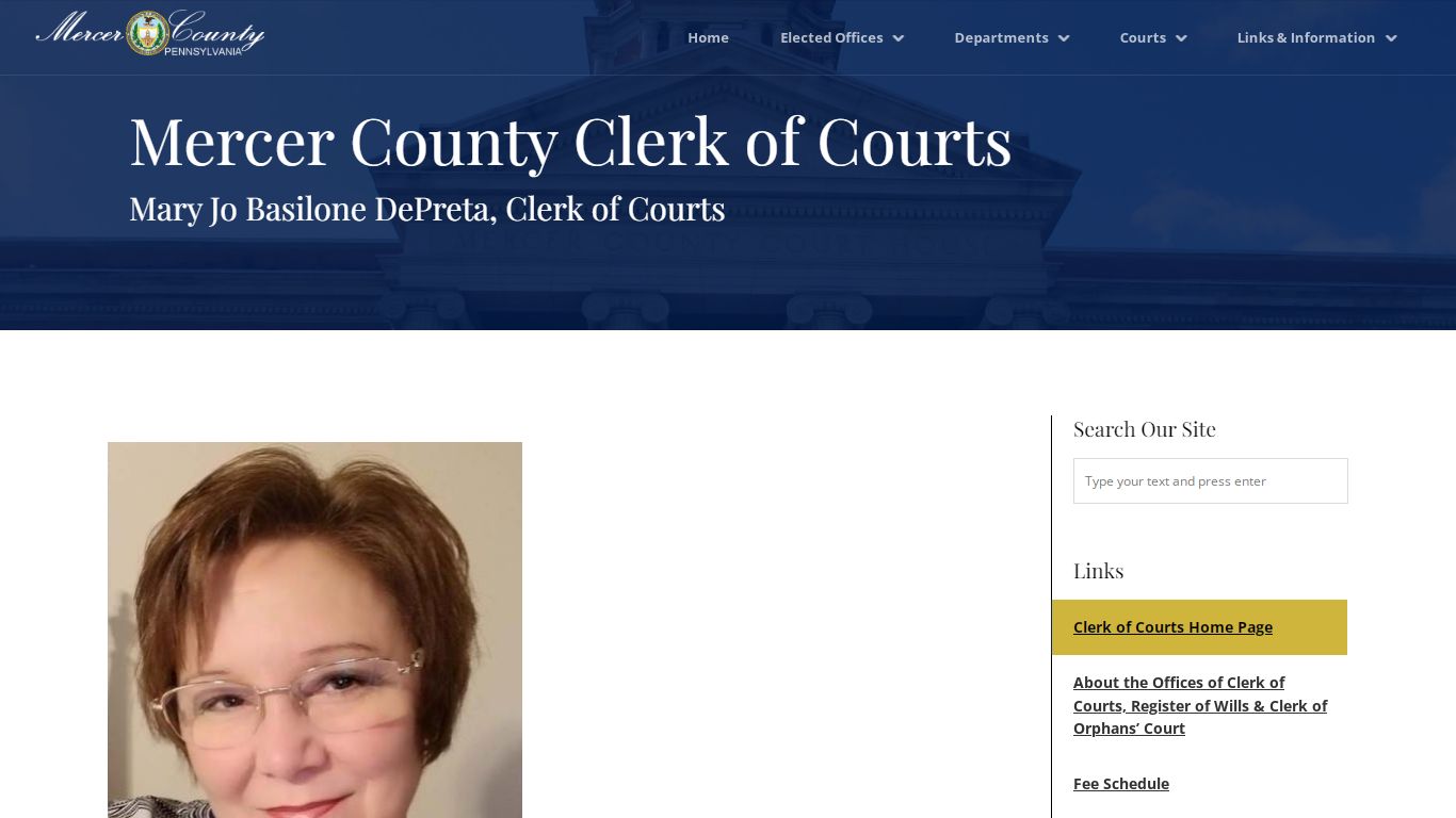 Mercer County Clerk of Courts - Mercer County, Pennsylvania